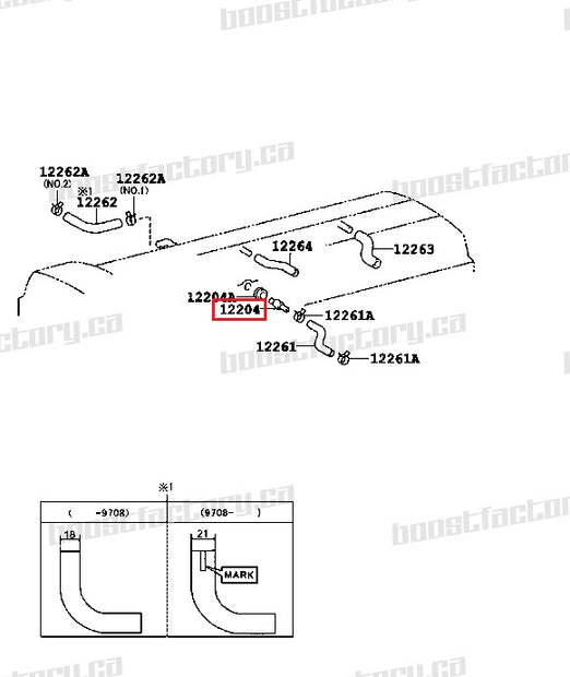 Genuine Toyota 2JZ-GTE PCV Valve 12204-46020