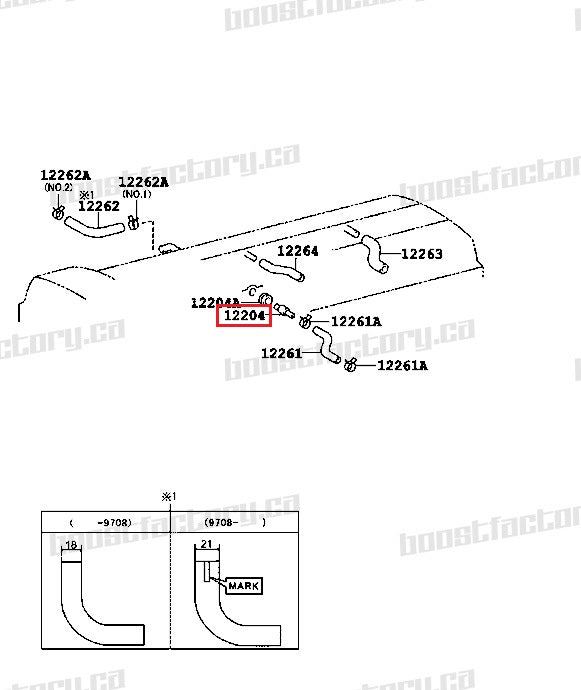 Genuine Toyota 2JZ-GTE PCV Valve 12204-46020 - Boost Factory
