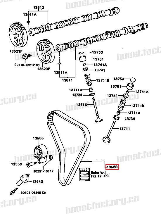 Genuine Toyota 2JZ Timing Belt - 13568-YZZ14