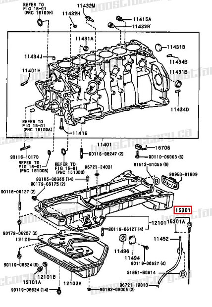 Genuine Toyota  1JZ-GTE Dip Stick Oil Gauge - 15301-88404