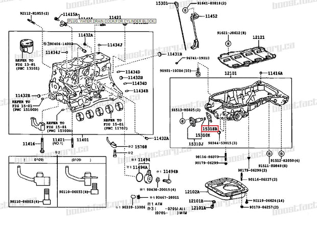 Genuine Toyota Altezza Beams 3SGE Oil Regulator Body Gasket - 15318-88460
