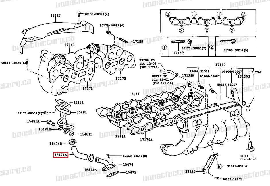 Genuine Toyota 1JZ-GTE VVTi Turbo Oil Drain Hose - 15491-88411 - Discontinued