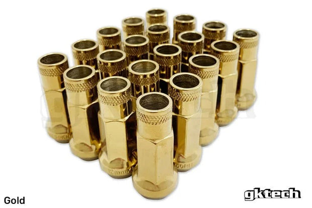 GKTech - Open Ended Lug Nuts (Pack of 20) - M12x1.5 / Neo Chrome - M15X-RNBW