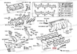 Genuine Toyota 2JZ-GTE ALL UPPER INTAKE MANIFOLD GASKET 17176-46030