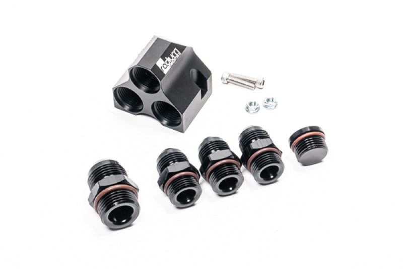 Radium Engineering Distribution Block 12-10-10-10 With Fittings - Boost Factory