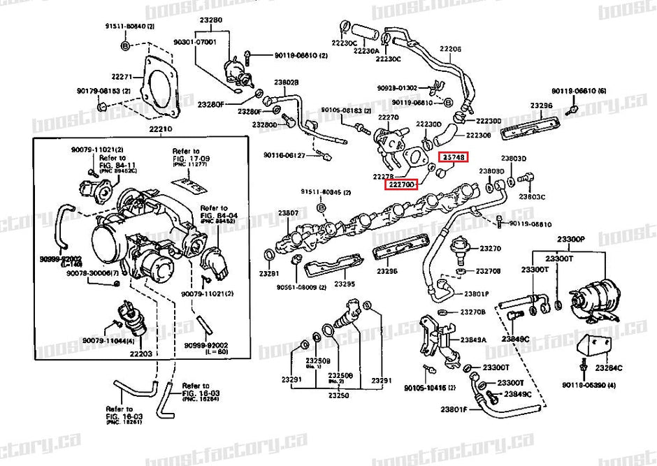 Genuine Toyota 2JZ GTE Non VVTi Idle Air Check Valve & Grommet