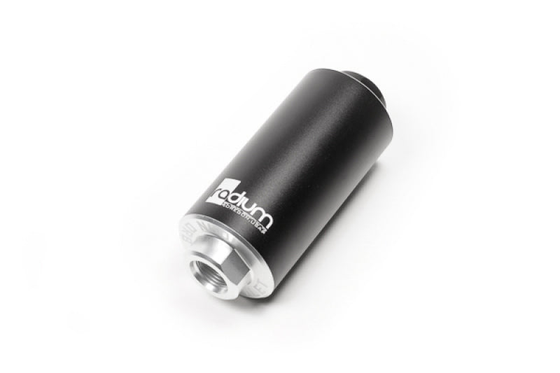 Radium Engineering 10 Micron Stainless Check Valve Fuel Filter - Boost Factory