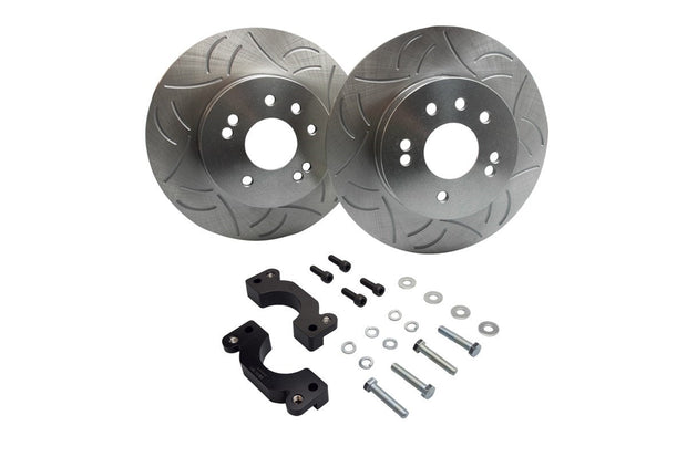 GKTech - HFM 300mm BBK Rear rotor upgrade kit – S13/S14 240SX, Silvia - HFM-NISS-BRK-00022