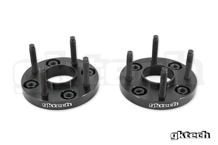 GKTech - 4x114.3 Hub Centric Wheel Spacers - 25mm Extended Studs - 4114-25mm