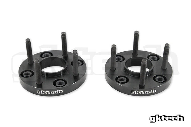 GKTech - 4x114.3 Hub Centric Wheel Spacers - 15mm Extended Studs - 4114-15mm