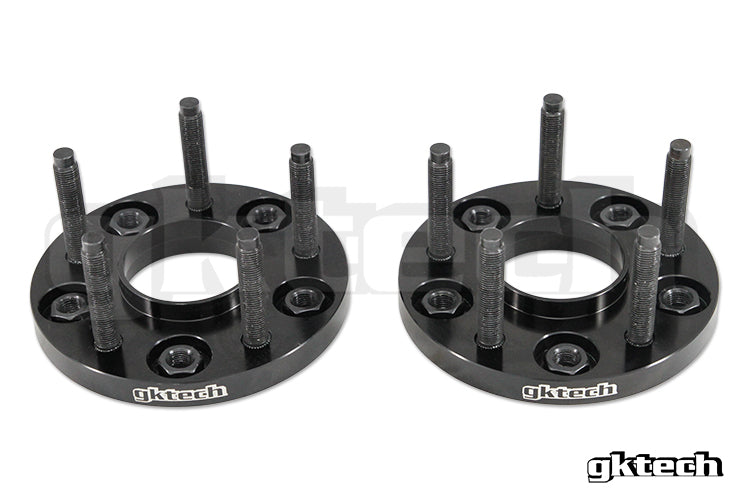 GKTech - 5x100 to 5x114.3 FR-S / GR86 / BRZ bolt on conversion spacer - Extended Studs - CNV2-15MM