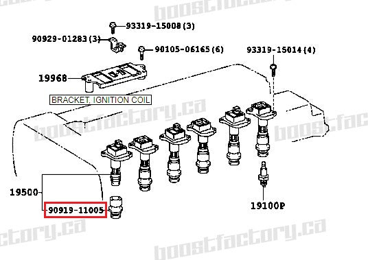 1JZ 2JZ Ignition Coil Boot - Boost Factory