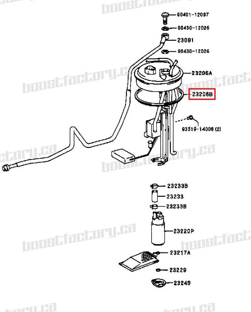 Genuine Toyota MK4 Supra Fuel Pump Sender Seal - 77169-14030