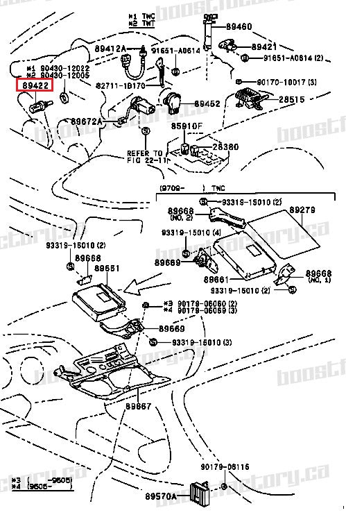 2JZ GTE Engine Coolant Temperature Sensor -  89422-35010