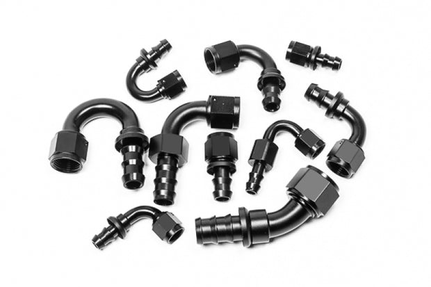 Radium Engineering 6AN Straight Pushlok Hose End - Boost Factory
