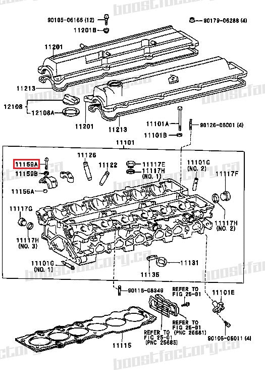 Genuine Toyota JZ Cam Cap Bolt - 90119-08890