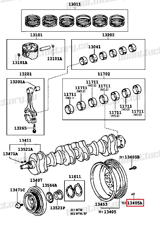 Genuine Toyota R154 Clutch Pressure Plate Dowel Set (3) - 90250-08054