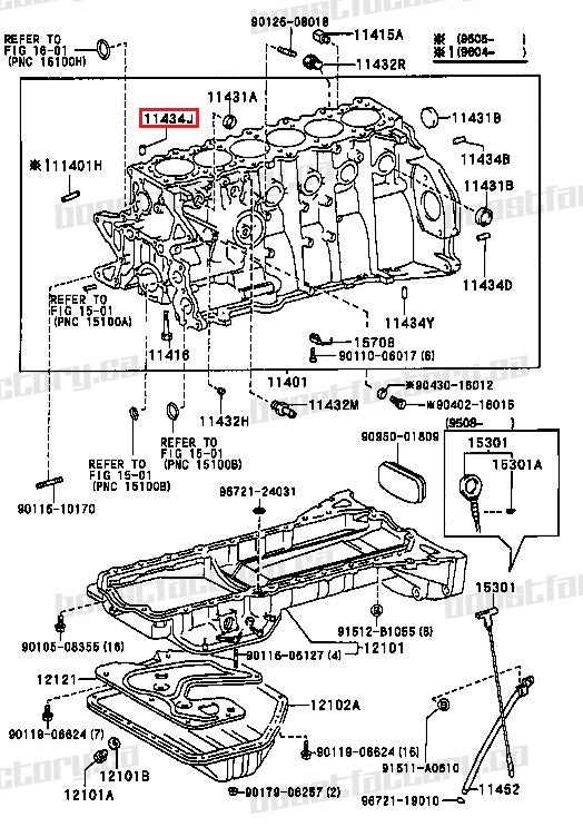 Genuine Toyota JZ Cylinder Head Dowel - 90253-14003