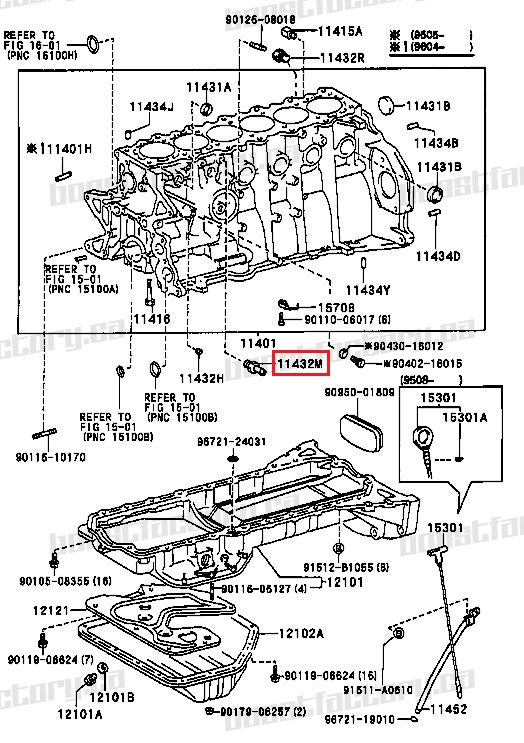 Genuine Toyota 1JZ GTE 2JZ GTE Water Union Fitting - 90404-53001