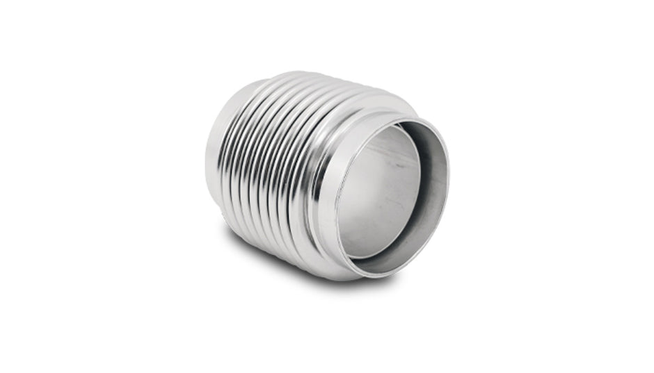 Vibrant SS Bellow Assembly w/ Liner 3.02in Inlet/Outlet ID x 4.00in OAL Electro Polished - 69834