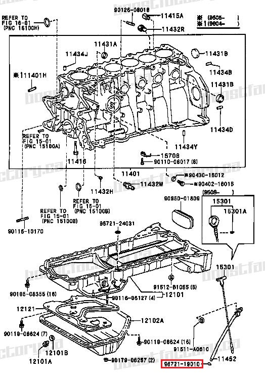 Genuine Toyota 1JZ 2JZ Oil Dipstick Tube O Ring 96721-19010