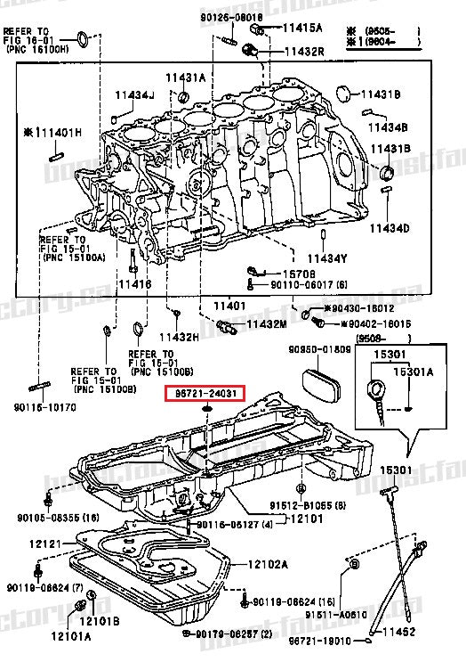 Genuine Toyota 1JZ & 2JZ Oil Pan / Pick Up Seal Kit - Boost Factory