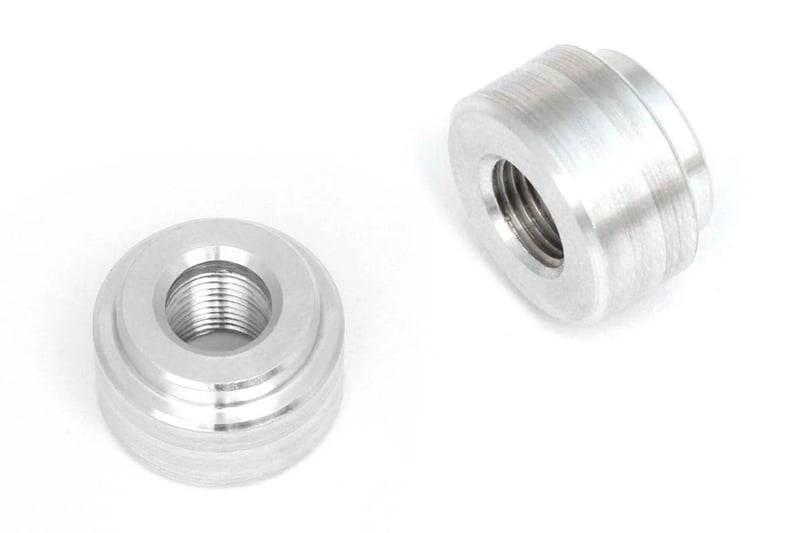 Haltech Weld on Fitting 1/8 NPT - 27 TPI - 6061 Aluminium - HT-010231
