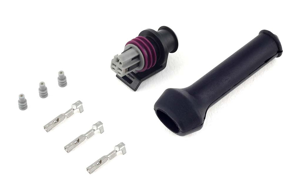 Haltech Plug and Pins Only - Delphi 3 Pin Pressure Sensor Connector - HT-030412