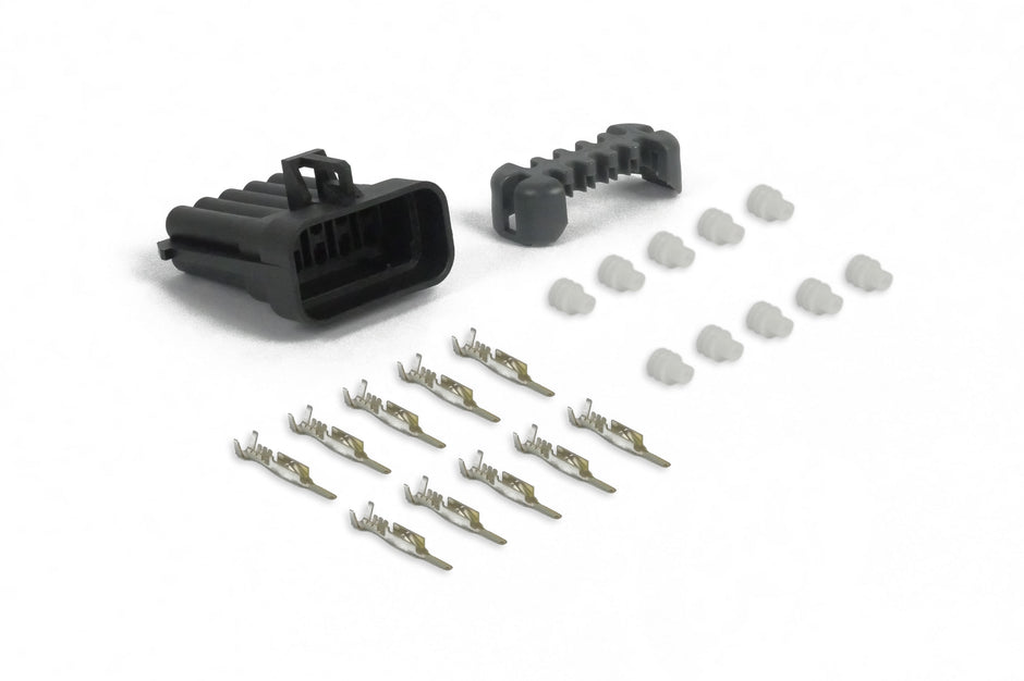 Haltech Plug and Pins Only - Metri-Pack 10 WAY 150 Series Sealed Female - HT-030435
