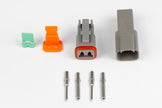 Haltech Plug and Pins Only - Matching Set of Deutsch DT-2 Connectors (DT06-2S + DT04-2P) - (13 Amp) - HT-031112