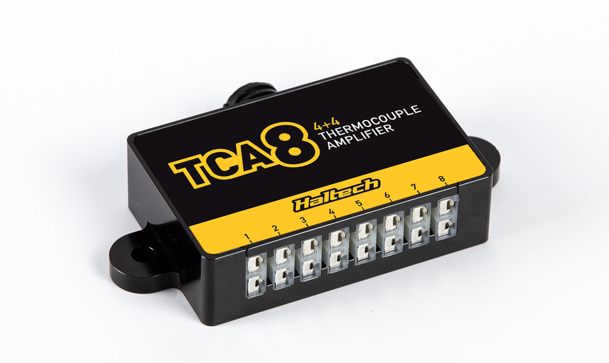 Haltech TCA-8 (4+4) Eight Channel Thermocouple Amplifier Programmed as TCA-4A and TCA-4B - HT-059908