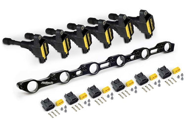 Haltech R35 Coil Bracket Kit for Toyota JZ Includes Bracket, Coils and Connectors - HT-120200