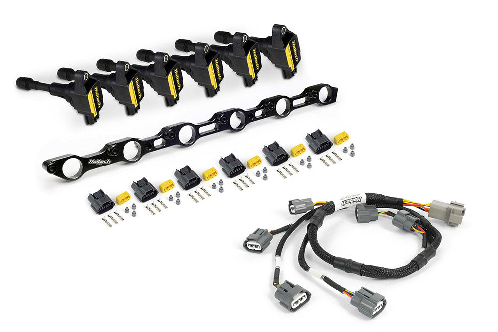Haltech R35 Coil Conversion Kit for Toyota JZ Includes Bracket, Coils, Connectors and Harness - HT-120201