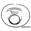 GKTech - Stainless steel braided teflon lined ABS Delete kit - RHD - ABSB-RHD