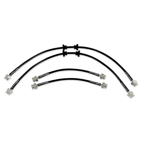 GKTech - R32 GTS-T Braided Brake Line Set - Hard line Delete Front only - R32X-HDDLF