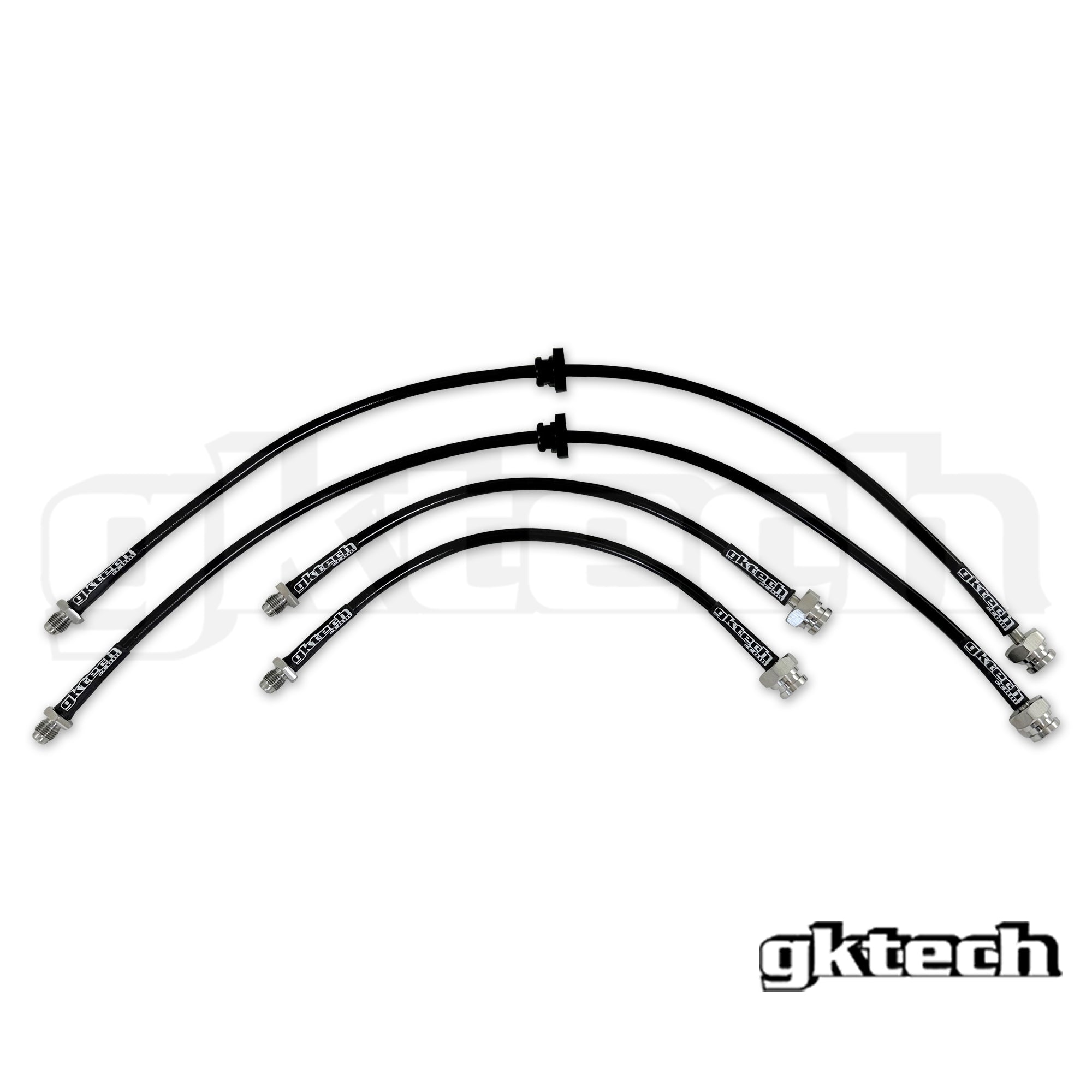 GKTech - S14/S15 to Z32/Skyline conversion braided brake lines - Front only - S13X-CONVF