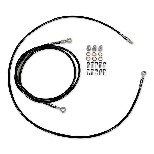 GKTech - In-line e-brake braided brake line kit - In front of shifter - RHD - BUDG-ILNE