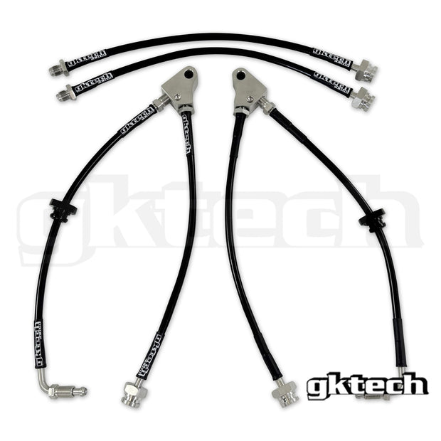 GKTech - R33 GTS-T braided brake lines - Rear Brake Lines Only - REAR-CONV