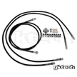 GKTech - Z33 350z/Z34 370z/G35/G37 SS braided hydraulic e-brake line kit - 350Z/370Z/G35/G37 Coupe - Z33X-DUAL