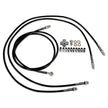 GKTech - Z33 350z/Z34 370z/G35/G37 SS braided hydraulic e-brake line kit - G35/G37 Sedan - SEDN-DUAL
