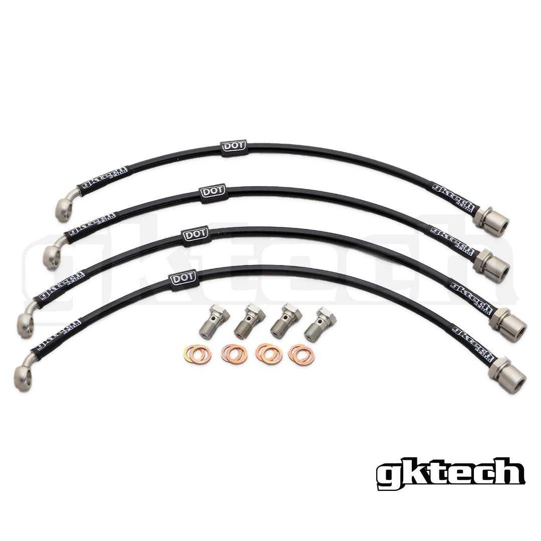 GKTech - Lexus/Toyota IS300 Braided Brake Lines (Front & Rear set) - IS20-BRKE