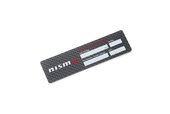 Genuine Nismo Carbon Oil Change Plate - KWAA0-50P00