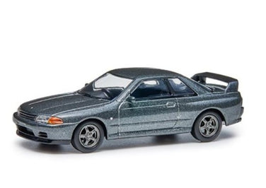 Nissan Collection Model Car 1/64 Skyline GT-R BNR32 Gunmetal Grey - KWAM0-03021