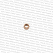 M10 x 1.5mm Metric Nut Coarse Thread, Copper Slotted Nut.