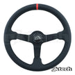 GKTech 350mm Deep Dish Perforated Steering Wheel Yellow - PERF-YLLW - view 4
