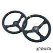 GKTech 350mm Deep Dish Perforated Steering Wheel, Red - PERF-REDX - view 2