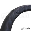 GKTech 350mm Flat Perforated Black Leather Steering Wheel - PERF-FLAT - view 3