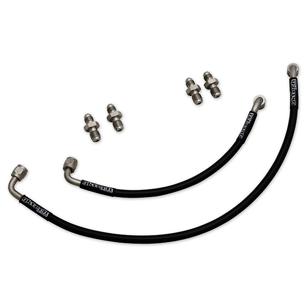 GKTech - Z33 350z Power steering hard line replacements (pair) - RHD - Non HR steering rack - Z33X-PSRH