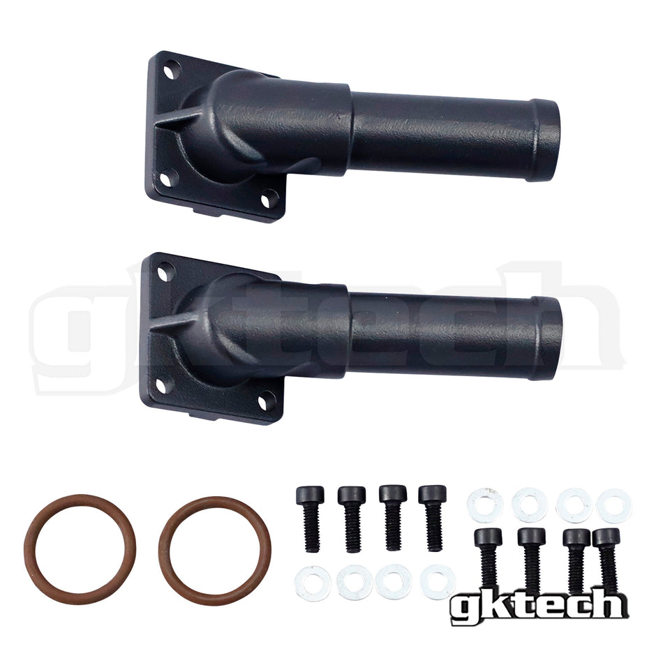 GKTech S14 / S15 240SX Silvia Heater Core Outlets - S145-BHCO