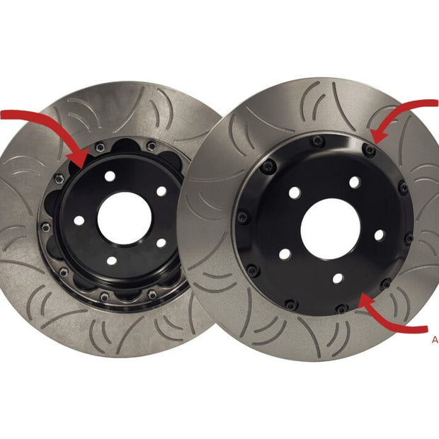 GKTech - HFM 324mm R33/R34 GTR front slotted rotors (SOLD AS A PAIR) - 1 Piece rotors - HFM-NISS-BRK-00016